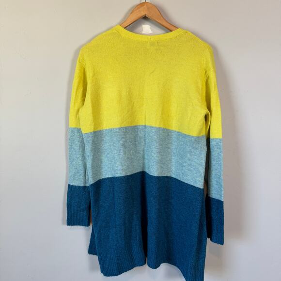 A New Day Open Long Cardigan Sweater Sz S Tricolor Long Sleeve Casual Comfy - Picture 8 of 10